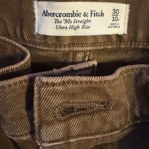NWOT Abercrombie & fitch jeans, brown denim